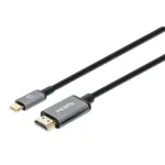 Manhattan USB-C HDMI-kaabel, 4K@60Hz, 1m, Must, Isane-Isane, Kolmeaastane garantii, Vastab tootele CDP2HD2MBNL