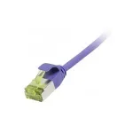 patch-kaabel RJ45, CAT6A 500Mhz, 0,15m, lilla, U/FTP, &otilde;huke &uuml;mmargune d=3,8mm, TPE/LSZH(Superflex), AWG32, Cat.7 toorkaabliga, Synergy 21 (S217390V3)