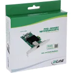InLine 51125O Gigabit Ethernet v&otilde;rgukaart 1x RJ45 1 Gb/s, PCIe x1, PoE+, Intel WGI210AT