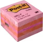 3M Post-it Notes Sticky Notes Mini Dice 51 x 51 mm roosa 2051-P