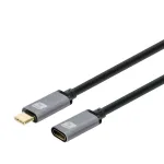 Techly USB 3.2 Gen 2 USB-C M/F kaabel 1m Must, 1 m, USB C, USB C, USB 3.2 Gen 2 (3.1 Gen 2), 10 Gbit/s, Must, Hall