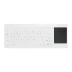 Contour Design Active Key Contour QuickClean Medical klaviatuur IP68 Touchpad Mini Wired Valge DE C4412