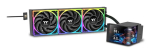 Thermaltake MAGCurve 360 Ultra AIO vedelikjahutus komplekt ARGB ventilaatoritega, 360mm radiaator, must