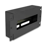 Delock 67320 10" kaitsel&uuml;liti liist koos kaanega ja DIN-liiniga, 3U, metall, must