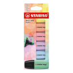 STABILO BOSS MINI marker, 6 tk, laiotsaline, mitmev&auml;rviline