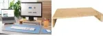 Monitorijalg Sigel SA208 bambusest k&otilde;rgus 19,5 cm laius 50 cm