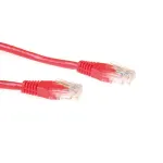ACT punane 1 m U/UTP CAT6A paigalduskaabel RJ45 pistikutega