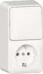 GIRA pistikupesa SCHUKO 417613 kombinatsioonl&uuml;liti vertikaalne pealispindne paigaldus RW (417613)