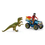 M&auml;ngukomplekt Schleich Dinosaurs Quad Escape from Velociraptor
