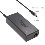 Akyga AK-ND-73 toiteadapter Zebra printeritele, 100 W, 24 V, 4,17 A, 6,3 x 3,0 mm nurgpistik