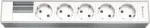 Kindermann Module Panel for 6 Plates - Socket Enclosure - Power Supply X 5 - Natural Aluminium (7449000305)