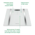 Medisana BS 483 kehaanal&uuml;saatoriga kaal, kuni 180 kg, 10 kasutajat, 6 mm turvaklaas