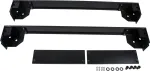 Rockstable 19-tolline ratastega alus - rataste platvorm - must - SPCC teras - 600 mm x 1000 mm