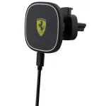 Ferrari 15W Wireless Inductive Car Charger Mount FECHMGLK for Air Vent, Black, MagSafe
