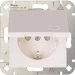 HEINRICH KOPP HK 07 1-kohaline Schuko pesa klapiga, puhasvalge, s&uuml;vispaigaldus, IP44, 250V/16A, 940129002