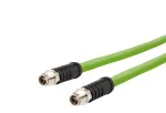 METZ CONNECT M12-M12 8-pin torsion X-kodeeritud kaabel 5 m