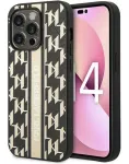 Karl Lagerfeld Apple iPhone 14 Pro Max 6,7 inch Monogram Stripe Brown Back Cover