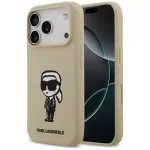 Karl Lagerfeld Apple iPhone 17 Pro Silikoon&uuml;mbris MagSafe'iga - Pruun (KL Sketch & Logo)