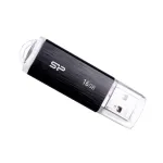 SILICON POWER Ultima U02 - 16 GB USB-m&auml;lupulk - USB 2.0 - Must (moq-30)