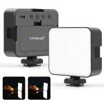 PULUZ LED Video Light 100 LEDs 5W Bi-Color 2900-6500K USB-C 1/4 inch Screw Mount for Camera/Phone PU4141B