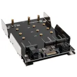 SilverStone SST-SDP12 3,5" kettapesa adapter 2x M.2 SATA ja 1x M.2 NVMe SSD-le