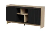 Cama PORTO 2D kummut 150x38x77 tamm/must
