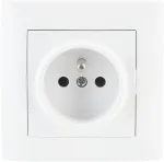 VCX WESA LC 13 &uuml;hekordne maandatud pistikupesa, t&uuml;&uuml;p E, 16A 250V, valge