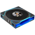 Lian Li UNI FAN TL LCD FLEX Wireless 120mm Reverse Blade ARGB PWM Ventilaator LCD-ekraaniga - Must