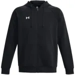 Under Armour meeste Rival Fleece t&auml;ispikkuses t&otilde;mblukuga dressipluus, must 1379767 001