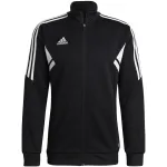 adidas Condivo 22 Track Jope meeste must Slim Fit t&auml;ispikk t&otilde;mblukk AEROREADY Primegreen taaskasutatud pol&uuml;ester HA6252