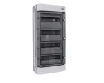 Pinnapealne paigalduskapp, plast, IP65, 4. rida, 12 moodulit, 1500V DC