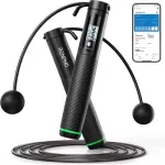RENPHO Smart H&uuml;ppen&ouml;&ouml;r 2-in-1 R-Q008, Bluetooth 5.0, Juhtmega ja juhtmeta režiimid, LED-ekraan, Reguleeritav pikkus, USB-C laetav, Must