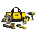 STANLEY Power Tool Set SFMCK412MDS-QW &mdash; 4-osaline komplekt liitiumioonakuga