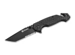 D&ouml;nges Basic Tactical kokkupandav taskunuga 01DG003 must roostevaba teras Drop Point Combination Edge