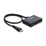 DELOCK HDMI jaotur 1 x HDMI sisse > 2 x HDMI v&auml;lja 4K 60 Hz