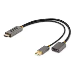 StarTech.com 0,3 m HDMI-DisplayPort adapterkaabel, aktiivne 4K 60 Hz HDMI 2.0 DP 1.2 muundur, HDR, USB siinitoide, HDMI-allikas DisplayPort-kuvarile s&uuml;learvutitele/arvutitele