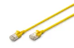 DIGITUS &otilde;huke paigalduskaabel - CAT6A - F-FTP - 3m - Kollane