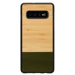 Nutitelefoni &uuml;mbris man and wood Samsung Galaxy S10 Plus jaoks &mdash; bambusmets must