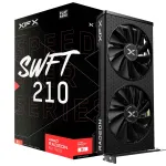 Graafikakaart XFX Radeon RX 7600 &mdash; 8 GB GDDR6, PCIe 4.0, 128-bit, 2x DisplayPort 2.1, HDMI 2.1, 2 ventilaatorit
