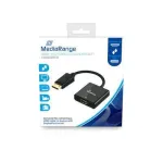 Video kaabliadapter MediaRange MRCS177 0,2 m DisplayPort HDMI Must