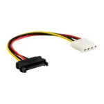 SATA toiteadapteri kaabel 15 Pin emane / 4 Pin isane 0.15m InLine 29669