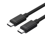 USB-C&ndash;USB-C kaabel Unitek Y-C477BK01-2M, USB 3.2 Gen 1, 2 m, 5 Gbit/s, PD 60 W, must