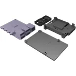 JOY-IT RPI CASE ALU07F - korpus Raspberry Pi 4, Alu, ventilaator, must (RB-ALUCASEP4+07FAN)