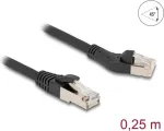 V&otilde;rgukaabel DeLOCK RJ45 Cat.8.1 45&deg; vasakule nurga all 0,25 m must