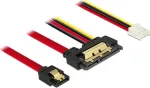 SATA-kaabel DeLOCK 85234 0,3 m SATA 7-pin + Molex 4-pin SATA 22-pin Must