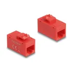 Keystone moodul DELOCK 90641, lame konstruktsioon, RJ-45 pistik, punane