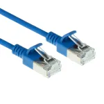 ACT sinine 1 meeter LSZH U/FTP CAT6A andmekeskuse &otilde;huke &uuml;henduskaabel takistustevaba RJ45 pistikutega