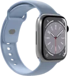Puro Silicon Watch Strap Apple Watch 42/44/45/49mm Light Sinine