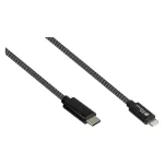 Good Connections USB 2.0 laadimis- ja andmekaabel iPhone/iPad/iPod jaoks USB-C pistik Lightning pistikule