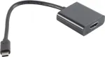 Videokaabli adapter S/CONN 14-05001 0,2 m USB USB-C HDMI Type-A-le Must